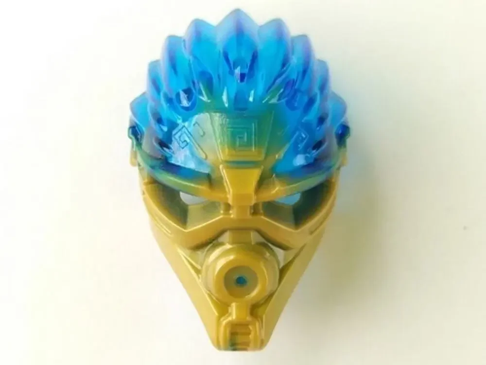 LEGO® Part 24160pb02 Bionicle Mask of Water with Marbled Trans-Dark Blue Pattern
